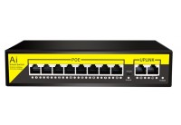 Uniturn TRN-PSW08 8 Port Poe 2 Port Uplink 250M Gigabit Poe Switch