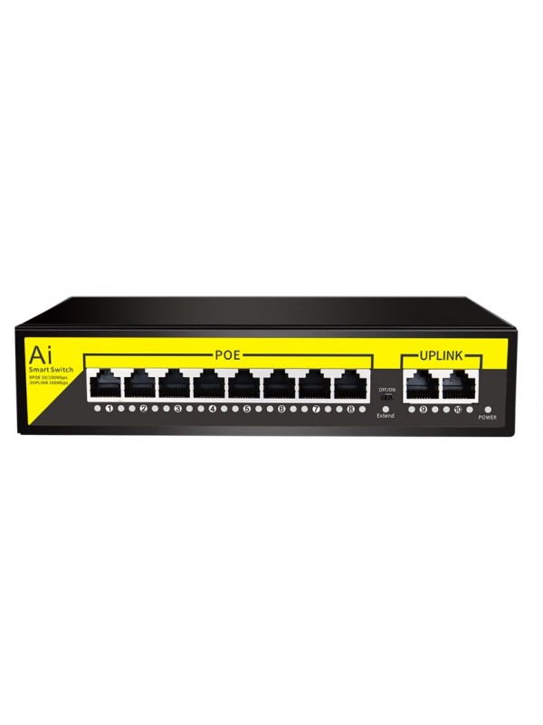 Uniturn TRN-PSW08 8 Port Poe 2 Port Uplink 250M Gigabit Poe Switch…