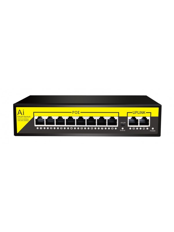 Uniturn 8 Port Poe 2 Port Uplink 250M Gigabit Poe Switch…